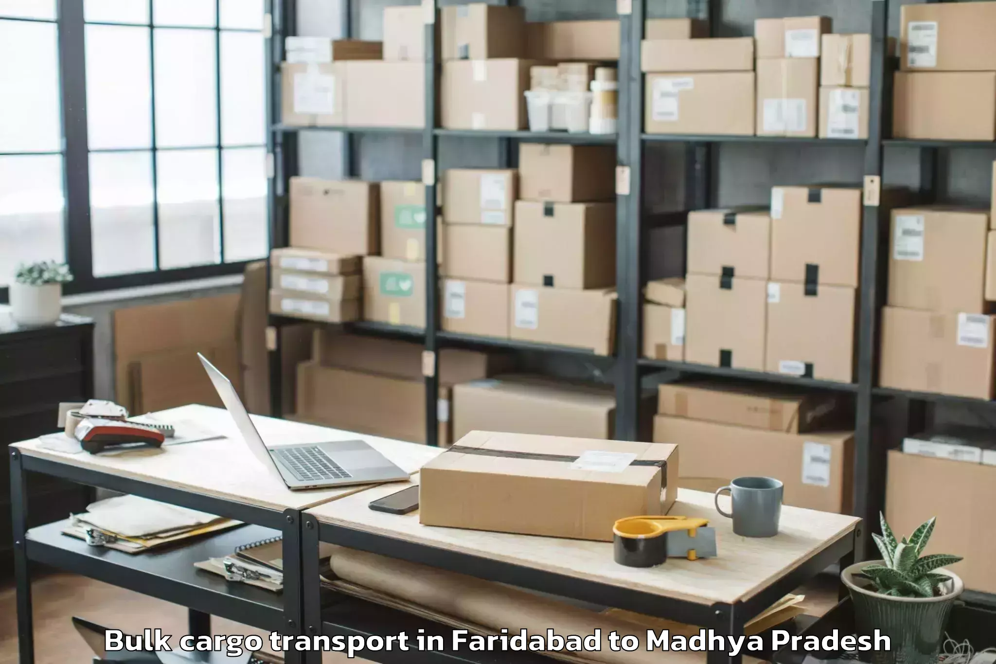 Top Faridabad to Nalkheda Bulk Cargo Transport Available